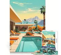 Rompecabezas Palm Springs de 1000 Piezas para Adultos, Juguete de lógica para Fortalecer la Mente, Divertido y Elegante, Regalo (38x52cm)