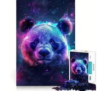 Rompecabezas Panda Animal Space para Adolescentes, 1000 Piezas, para estimular la Memoria, Juego de Interior, Montaje de imágenes, (38x52cm)