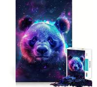 Rompecabezas Panda Animal Space para Adultos, 1000 Piezas, Juguete de lógica Fina, Casual, Relajante, con Bordes limpios, Pieza de Arte Fina (38x26cm)