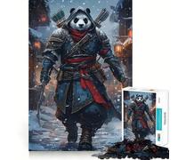 Rompecabezas Panda Asesino en Ciudad Nevada para Adolescentes, 1000 Piezas, Juguete Intelectual, Escape Calmado, Corte de Calidad, Regalo de Temporada (50x75cm)