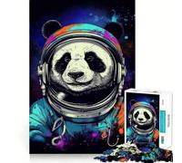 Rompecabezas Panda Astronauta para Adolescentes, 1000 Piezas, Mejora la Memoria, Juego de Interior, Ensamblaje de Imágenes, (38x26cm)
