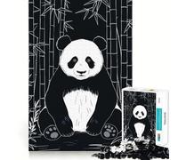 Rompecabezas Panda Bamboo Forest para Adultos, 1000 Piezas, Rompecabezas Mental, Relajante, para armar, (38x52cm)