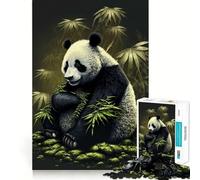 Rompecabezas Panda Bamboo Japan de 1000 Piezas para Adultos, Juguete para estimular la lógica, Divertido y Elegante, Regalo (38x26cm)