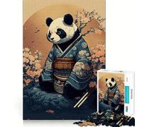 Rompecabezas Panda Bamboo Japan para Adolescentes, 1000 Piezas, Juguete Intelectual, Escape Tranquilo, Corte de Calidad, Regalo de Temporada (38x52cm)