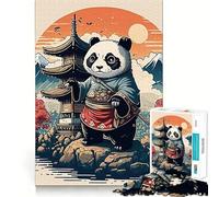 Rompecabezas Panda Bamboo Japan para Adolescentes, 1000 Piezas, para Fortalecer la Memoria, Tiempo de Paz, Regalo clásico (50x75cm)