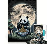 Rompecabezas Panda Bamboo Japan para Adultos, 1000 Piezas, Juguete de lógica Fina, Casual y Relajante, con Bordes limpios, Pieza de Arte Fina (38x26cm)