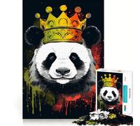 Rompecabezas Panda con Corona para Adolescentes, 1000 Piezas, Diseño para Desarrollar la Memoria, Relajación y Calma, Regalo Clásico (50x75cm)
