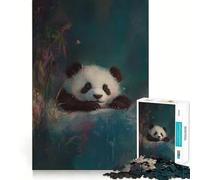 Rompecabezas Panda Cub para Adultos, 1000 Piezas, Juguete de lógica Fina, Casual y Relajante, con Bordes limpios, Pieza de Arte Fina (38x52cm)