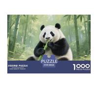 Rompecabezas Panda De 1000 Piezas para Adultos, Puzzle Bosque de Bambú Adultos, Juego Familiar Productos Lúdicos Creativos 38x26cm/1000pcs