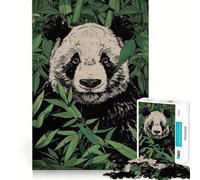 Rompecabezas Panda en Bambú de 1000 Piezas para Adolescentes Juguete Educativo para Toda la Familia Corte de Calidad Regalo Elegante (38x52cm)