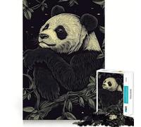 Rompecabezas Panda en la Noche de 1000 Piezas para Adolescentes Juguete Inteligente y fácil de Usar Ideal para el Ocio Corte preciso Regalo increíble (38x52cm)