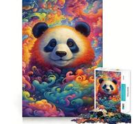 Rompecabezas Panda en Las Nubes de 1000 Piezas para Adultos Desarrolla la Mente y estimula el Cerebro Bordes precisos (38x26cm)