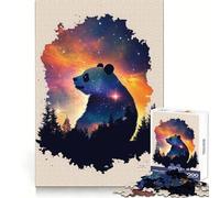 Rompecabezas Panda Galaxy Art para Adultos, 1000 Piezas, Juguete para ejercitar la Mente, Divertido y Relajante, Regalo navideño (38x52cm)
