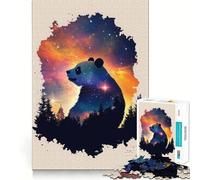Rompecabezas Panda Galaxy Art para Adultos, 1000 Piezas, Juguete para ejercitar la Mente, Divertido y Relajante, Regalo navideño (38x52cm)