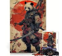 Rompecabezas Panda Moon Red Japan para Adultos, 1000 Piezas, Juguete para concentrarse, Relajarse, Bordes Ajustados, selección de Deseos de Santa Claus (50x75cm)