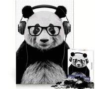 Rompecabezas Panda Music de 1000 Piezas para Adolescentes Ayuda a desarrollar la Memoria, diseño fácil de armar, Regalo entrañable (50x75cm)