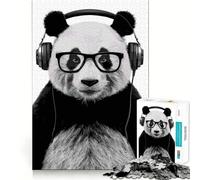 Rompecabezas Panda Music para Adolescentes, 1000 Piezas, Juguete para ejercitar la Mente, Divertido y Relajante, Arte para armar, Coleccionable (38x52cm)