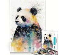 Rompecabezas Panda Panda de 1000 Piezas para Adolescentes Ayuda a desarrollar la Memoria, diseño fácil de armar, Regalo entrañable (38x52cm)