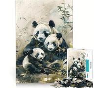 Rompecabezas Panda Paradise de 1000 Piezas para Adolescentes Juguete Inteligente y Divertido Arte Coleccionable con Corte nítido (50x75cm)