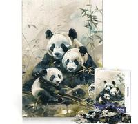 Rompecabezas Panda Paradise de 1000 Piezas para Adolescentes Juguete Inteligente y Divertido Arte Coleccionable con Corte nítido (50x75cm)