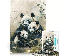 Rompecabezas Panda Paradise de 1000 Piezas para Adolescentes Mejora la Memoria, Reduce el estrés, Bordes Ajustados, decoración de Pared (38x52cm)