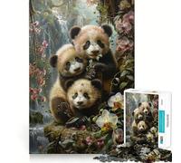 Rompecabezas Panda Paradise de 1000 Piezas para Adultos Ayuda a desarrollar la Memoria, Proporciona Momentos de Paz y es un Regalo de Primera Calidad (38x52cm)