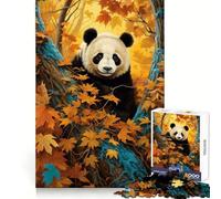 Rompecabezas Panda Paradise de 1000 Piezas para Adultos Desarrolla la Mente y entretiene Bordes precisos (38x26cm)