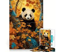 Rompecabezas Panda Paradise de 1000 Piezas para Adultos Juguete de lógica Resistente, Divertido y Relajante Bordes definidos Regalo Memorable (50x75cm)