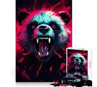 Rompecabezas Panda Rugido de 1000 Piezas para Adultos Juguete de lógica Resistente, Divertido y Relajante Bordes definidos Regalo Memorable (38x52cm)