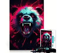 Rompecabezas Panda Rugido para Adultos, 1000 Piezas, Juguete Intelectual, Juego Relajante, Arte de Pared de Calidad (50x75cm)