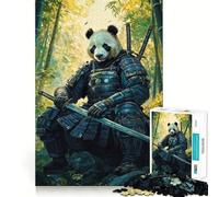 Rompecabezas Panda Samurai Warrior de 1000 Piezas para Adolescentes Juguete Inteligente y fácil de Usar Corte preciso Regalo increíble (50x75cm)