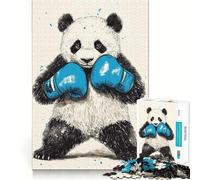 Rompecabezas Panda That Packing A Punch de 1000 Piezas para Adolescentes Ayuda a Mejorar la Memoria Diseño Divertido y Relajante Regalo Elegante (38x52cm)