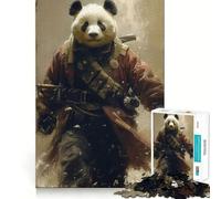 Rompecabezas Panda Warrior Samurai de 1000 Piezas para Adolescentes Juguete Inteligente y fácil de Usar Corte preciso Regalo increíble (38x52cm)