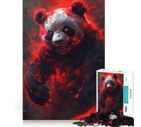 Rompecabezas Panda Warrior Samurai de 1000 Piezas para Adultos y Adolescentes Juguete de lógica para Relajarse Corte de precisión Regalo Ideal (38x26cm)
