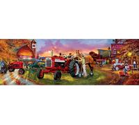 Rompecabezas Panorámico De 1000 Piezas Farmall Tractor Aqua 990mm x 330mm