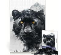 Rompecabezas Panther Double Exposure de 1000 Piezas para Adultos Juguete de lógica Clara, Divertido y Relajante Corte Perfecto Regalo Elegante (50x75cm)