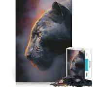 Rompecabezas Panther of The Night Soul de 1000 Piezas para Adultos y Adolescentes Juguete de lógica para Relajarse Corte de precisión Regalo Ideal (50x75cm)