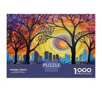 Rompecabezas para Adolescentes 1000 Abstract Tree Art Print Rompecabezas para Adultos Juguete Decoración De Pared Alivia El Estrés Ayuda A Ejercitar El Cerebro 38x26cm/1000pcs