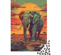 Rompecabezas para Adolescentes 1000 African Elephant Art Print-3 Rompecabezas DIY Juguetes Difícil Oferta Difícil como Regalos para Toda La Familia 70x50cm/1000pcs