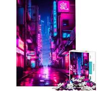 Rompecabezas para Adolescentes 1000 Alley Purple Un Reto para completar Una Obra de Arte Juguetes antiestrés Apto para Mayores de 14 años (38x52cm)