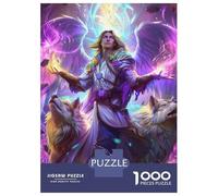 Rompecabezas para Adolescentes 1000 Angel Warrior Fantasy Art Print Rompecabezas para Adultos Juego Práctico Mejora La Memoria para Cumpleaños, Navidad 38x26cm/1000pcs