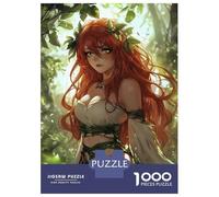 Rompecabezas para Adolescentes 1000 Anime Forest Celtic Anime Fairy Nymph Rompecabezas para Adultos Juguete Decoración De Pared Alivia El Estrés Ayuda A Ejercitar El Cerebro 38x26cm/1000pcs