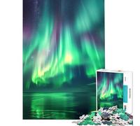 Rompecabezas para Adolescentes 1000 Auroras Boreales para Juego Educativo Juguete desafiante Juego Imposible Ideas para Regalos de cumpleaños (Tamaño 38x26cm)