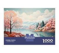 Rompecabezas para Adolescentes 1000 Autumnal Serenity Landscape Rompecabezas para Adultos Juguete Decoración De Pared Alivia El Estrés Ayuda A Ejercitar El Cerebro 38x26cm/1000pcs