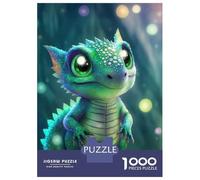 Rompecabezas para Adolescentes 1000 Baby Dragon Neon Rompecabezas para Adultos Juguetes Antiestrés Regalos para Mujeres Oferta como Regalos para Toda La Familia 70x50cm/1000pcs