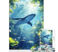 Rompecabezas para Adolescentes: 1000 Ballenas paraíso Submarino Juguete Educativo Gran Regalo Juegos Divertidos colección de Artistas Bellas Artes tamaño 38x26cm