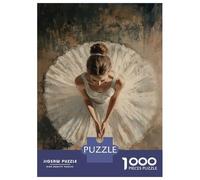 Rompecabezas para Adolescentes 1000 Ballerina in White Tutu Elegant Ballerina from Above Rompecabezas para Adultos Juguetes Antiestrés Regalos para Mujeres Oferta como Regalos para Toda La Familia 52
