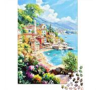 Rompecabezas para Adolescentes 1000 Beachfront Villa with Sea View Rompecabezas DIY Juguetes Difícil Oferta Difícil como Regalos para Toda La Familia 52x38cm/1000pcs