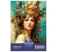 Rompecabezas para Adolescentes 1000 Beautiful Woman Rompecabezas para Adultos Juego De Ingenio Carrera De Velocidad De Manos para Cumpleaños, Navidad 52x38cm/1000pcs