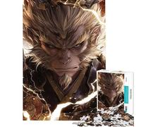Rompecabezas para Adolescentes 1000 Black Myth Wukong Portrait Desafiante de completar Pero Divertido y humorístico Juego práctico para Mayores de 14 años Juego de Rompecabezas Incluido (50x75cm)